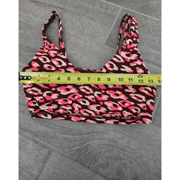 Aerie Offline Goals Medium Support Sports Bra Leopard Print Size‎ Large - Picture 2 of 6